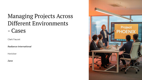 Managing Projects Across Different Environments 16