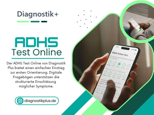 Ein ADHS Test online kann ein hilfreicher erster Schritt sein, um sich mit möglichen Konzentrations- oder Aufmerksamkeitsproblemen auseinanderzusetzen. Dennoch ist es wichtig zu verstehen, dass solche Tests nur eine begrenzte Aussagekraft haben.

Diagnostik Plus
Tel: 030 23324257
Address: Fürbringer Str. 18, 10961 Berlin


Lesen Sie unseren Blog:
https://medium.com/@diagnostikplus/adhs-test-erwachsene-094221c9d35a
https://diagnostikplus.wixsite.com/diagnostikplus/post/adhs-praxis-berlin
https://diagnostikplus.tumblr.com/post/822276969763897344/adhs-diagnostik-berlin

Weitere Links:
https://heylink.me/diagnostikplus/
https://vimeo.com/diagnostikplus
https://medium.com/@diagnostikplus/about
